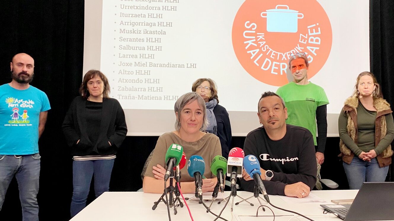 17 ikastetxe publikok sukaldea eukitea eskatu deutse Hezkuntza Sailari