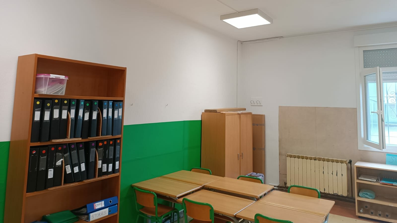 Gorlizen 100 mila euroko inbertsinoa ikastetxean LED argiak jarteko
