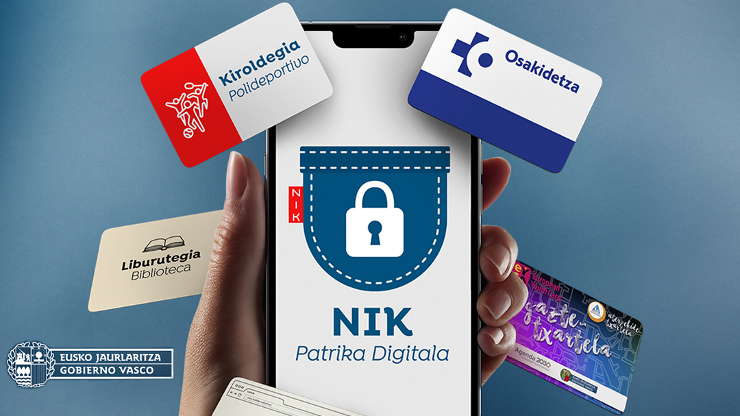 NIK Patrika Digitala, zure txartel eta zerbitzuak app bakar baten