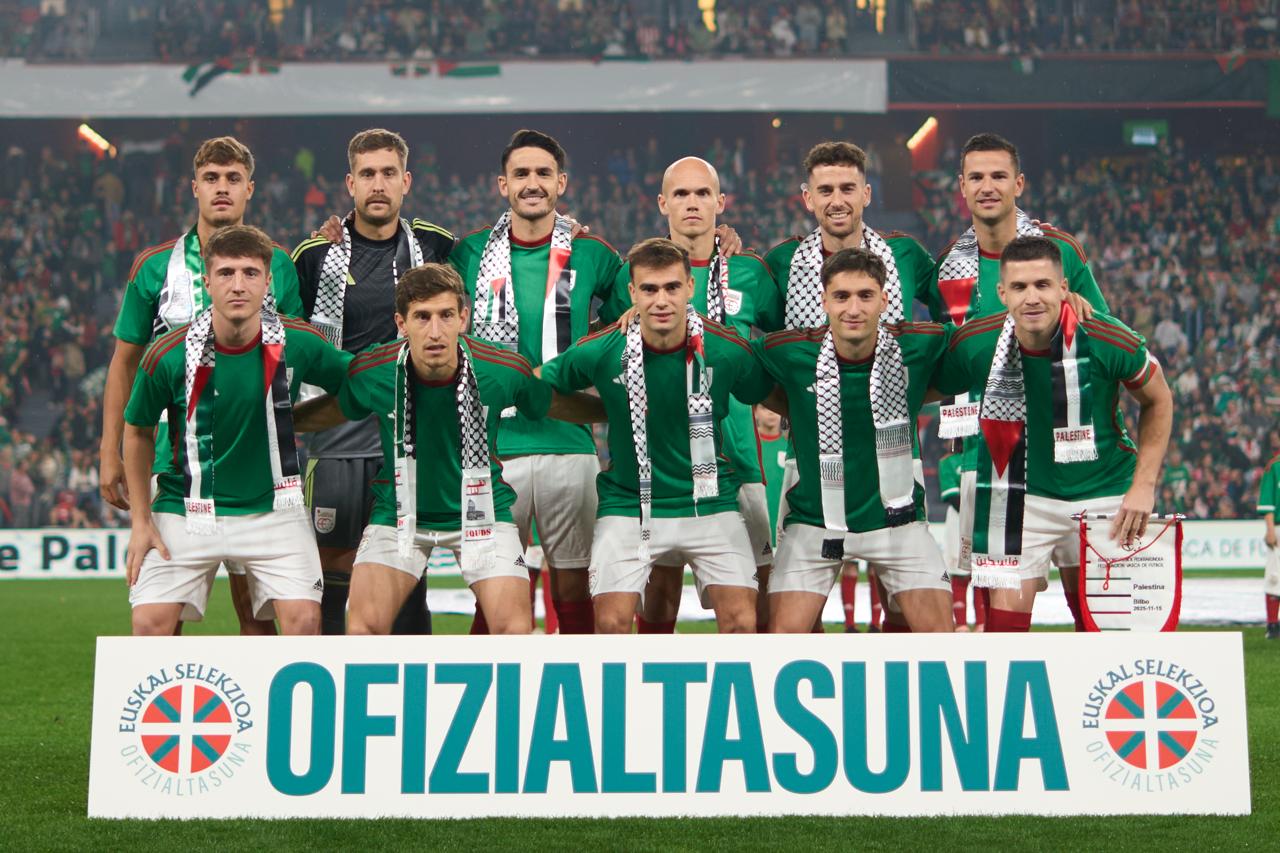 Euskal Selekzioak 3-0 irabazi deutso Palestinari futbolaz haratago joandako partiduan