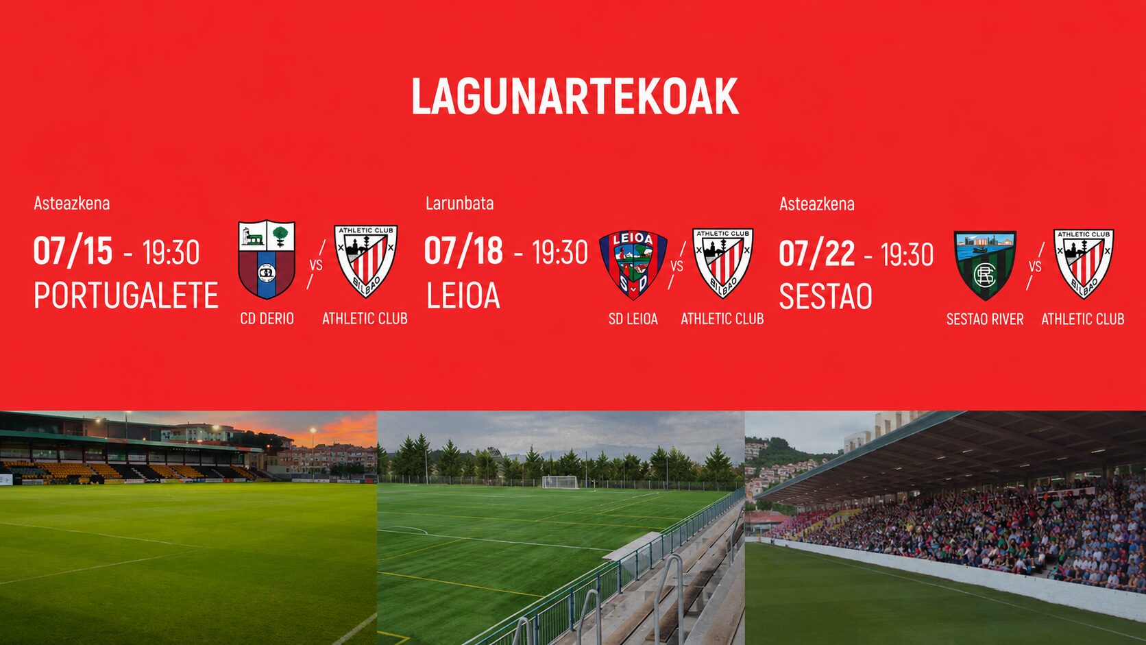 Athleticek Bizkaiko bira bategaz hasiko dau aurredenboraldia