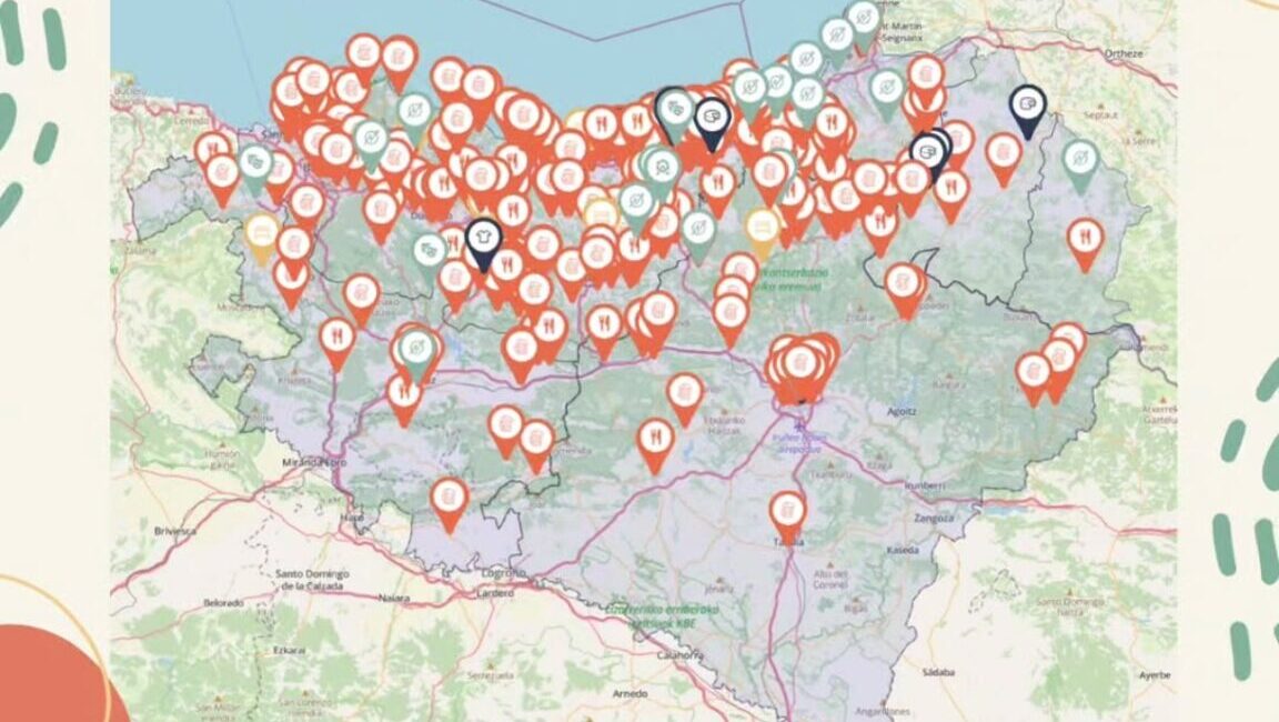 ‘Gure Txokoak’, euskerazko zerbitzua eskaintzen daben lekuen mapa interaktiboa