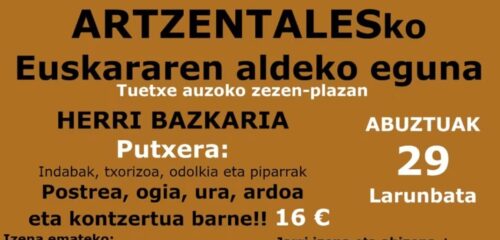Euskerearen inguruko sarea sendotu gura dabe Artzentalesen
