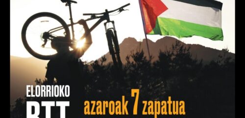 Palestinaren aldeko BTT martxea Elorrion zemendiaren 7an