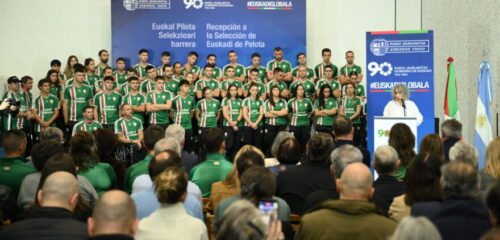 Euskal selekzinoaren garaipena Munduko Pelota Txapelketako debutean