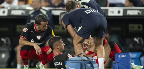 Guruzetak apurtuta dauka ezker belauneko lotailu gurutzatua